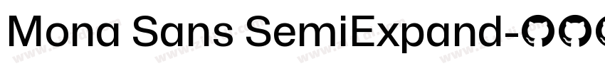Mona Sans SemiExpand字体转换